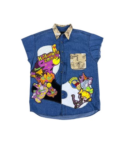 VIPER Sleeveless Denim Shirt - Pooh Halloween 2004