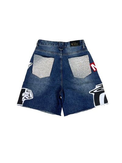 SLASHER Denim Shorts - 2nd SUCKS (S)
