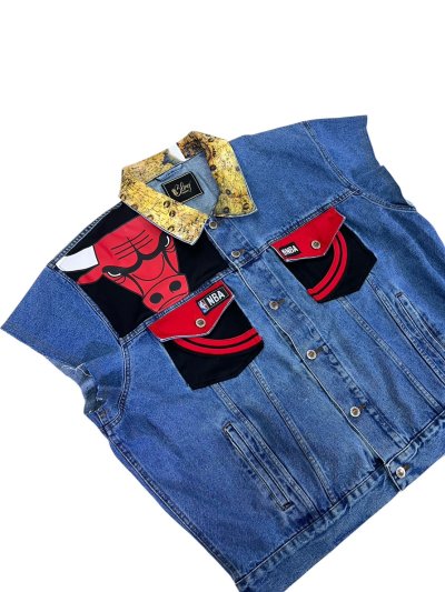 SCYTHE Denim Vest - CHICAGO BULLS