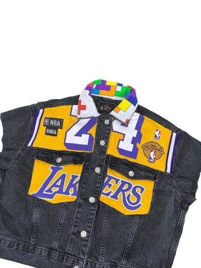 SCYTHE Denim Vest - No.24 LAKERS
