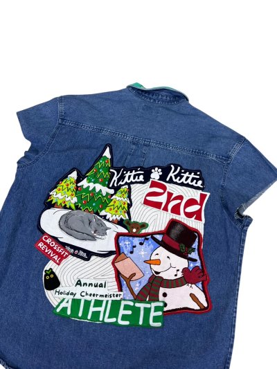 VIPER Sleeveless Denim Shirt - Life is Meowgical