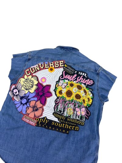 VIPER Sleeveless Denim Shirt - Stand Firm