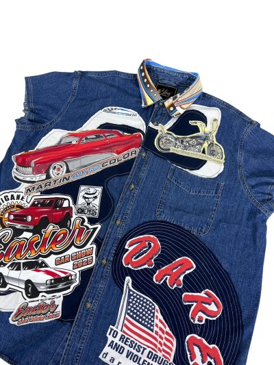 VIPER Sleeveless Denim Shirt - DARE