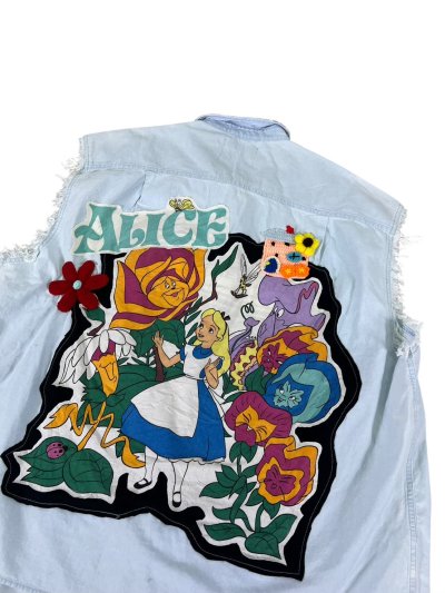 VIPER Sleeveless Denim Shirt - Positive : Alice