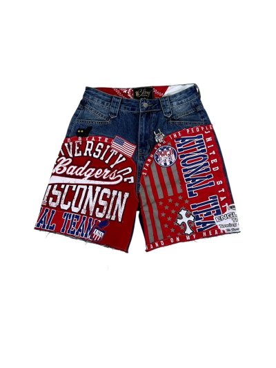 SLASHER Denim Shorts - Ational Tea (L)