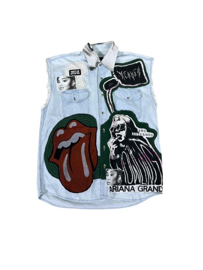 VIPER Sleeveless Denim Shirt - The GUITAR
