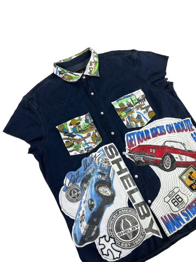 VIPER Sleeveless Denim Shirt - TukTuk Thailand