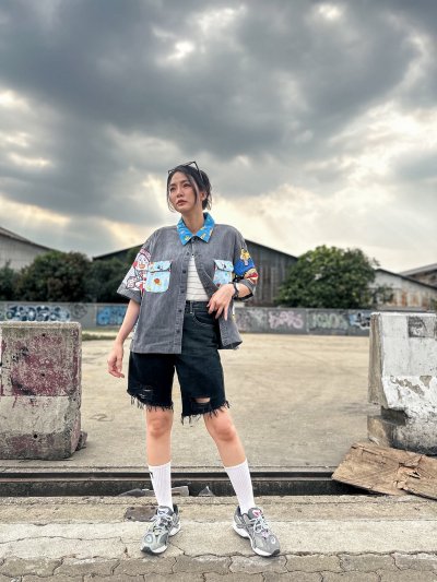 KATANA Boxy Crop Shirt - Anpan Man