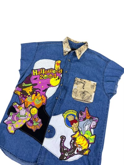 VIPER Sleeveless Denim Shirt - Pooh Halloween 2004