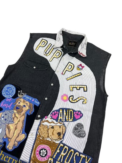 VIPER Sleeveless Denim Shirt - Puppies