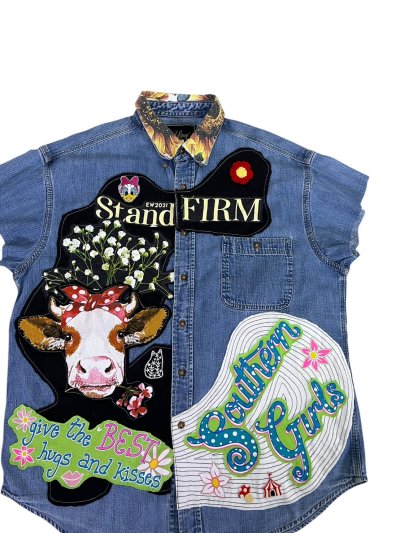 VIPER Sleeveless Denim Shirt - Stand Firm