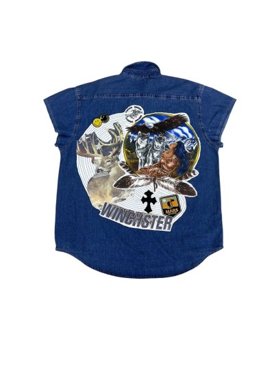 VIPER Sleeveless Denim Shirt - Kenz*