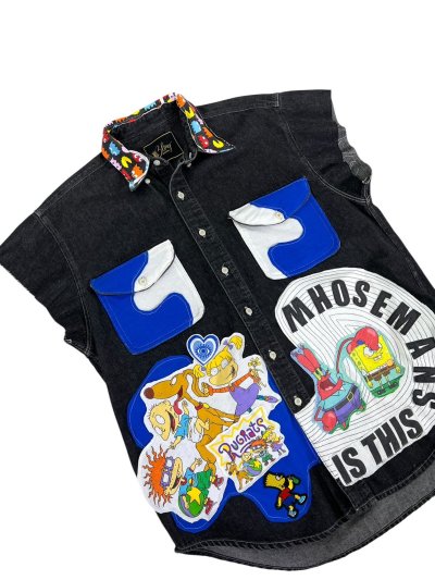 VIPER Sleeveless Denim Shirt - Rugrats