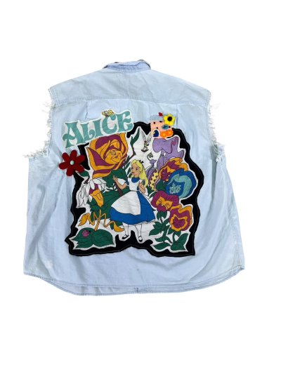 VIPER Sleeveless Denim Shirt - Positive : Alice