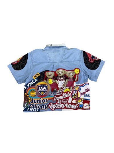 KATANA Boxy Crop Shirt - Tripple Bears