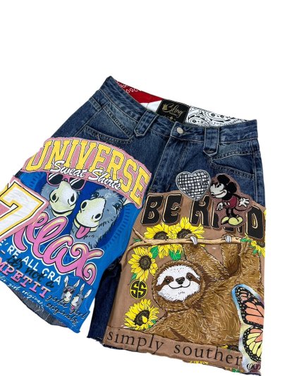 SLASHER Denim Shorts - Universe (L)