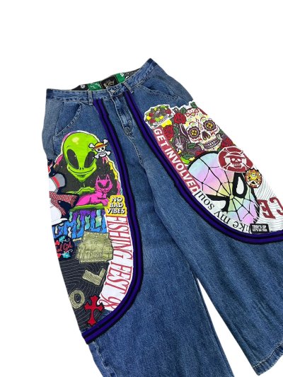 VECTOR Balloon Jeans - No Bad Vibes