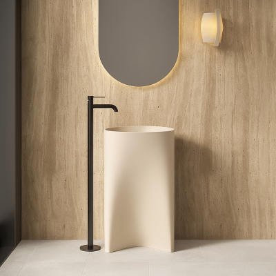 อ่างล้างหน้าแบบแท่นตั้งพื้นหินสังเคราะห์ StoneBlend™ รุ่น SS-5283C