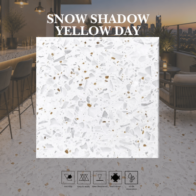 Snow Shadow Yellow Day Terrazzo