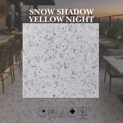Snow Shadow Yellow Night Terrazzo