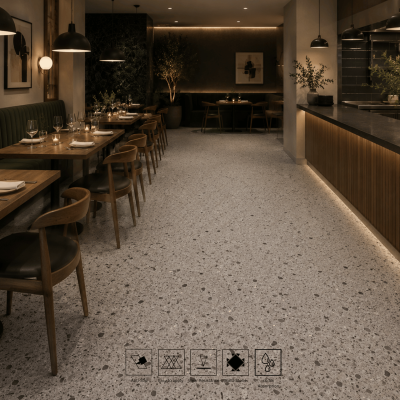 Cultural Pale Gray Terrazzo