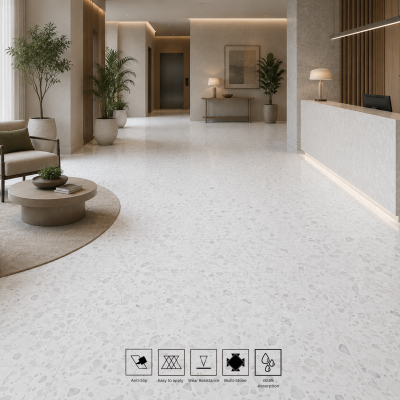 Peru White Terrazzo
