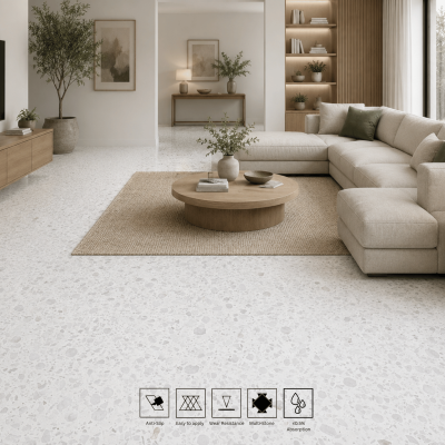 Middle East White Terrazzo