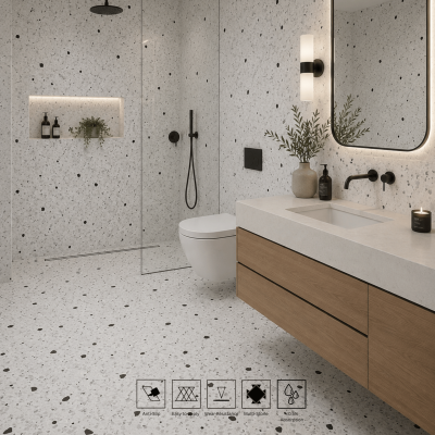 Pearl White Terrazzo