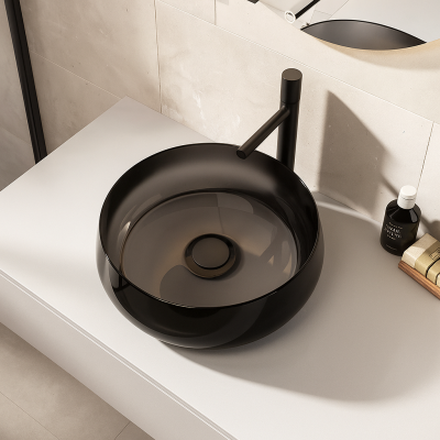 อ่างล้างหน้าเรซิ่นใสแบบวางบนเคาน์เตอร์ LumiBowl™ รุ่น RS-4514R