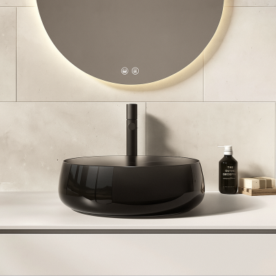 อ่างล้างหน้าเรซิ่นใสแบบวางบนเคาน์เตอร์ LumiBowl™ รุ่น RS-4514R