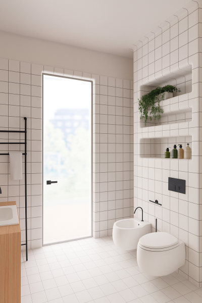 Pearly White Arc Brick Series (Glossy)