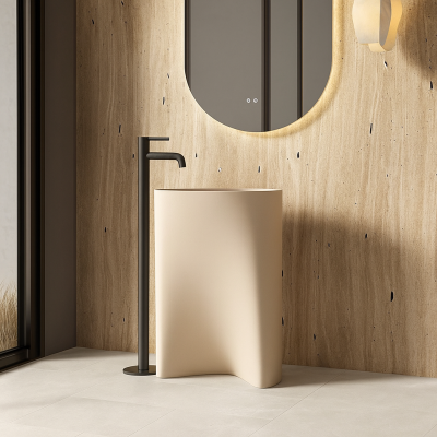 อ่างล้างหน้าแบบแท่นตั้งพื้นหินสังเคราะห์ StoneBlend™ รุ่น SS-5283C