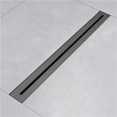 Linear Floor Drain + Black