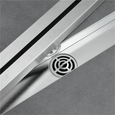 Linear Floor Drain + Chrome