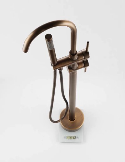 Floor Mounted Faucet + Antique Brass