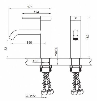 Basin Faucet + Nickel