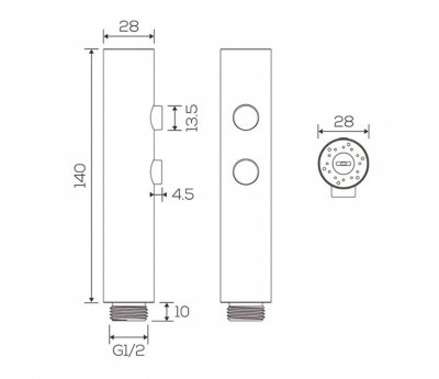 Bidet Spray Gun + Chrome