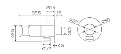 Bidet Spray Gun + Chrome