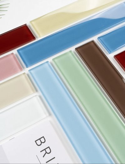 GB20251108 Rectangular Glass Tile (Glossy)