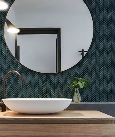 TCCT-04 herringbone Mosaic (Glossy) TCCT-04 herringbone Mosaic (Glossy)