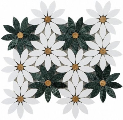 MF1 Floral Stone Mosaic MF1 Floral Stone Mosaic