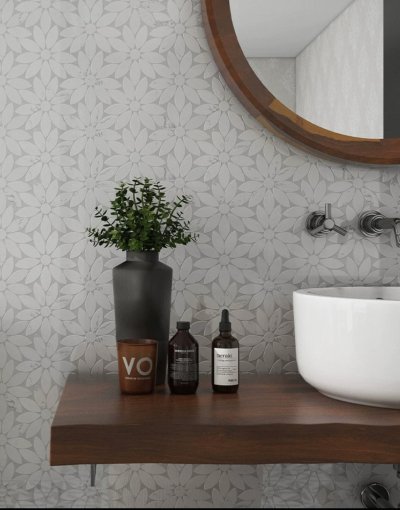MF3 Floral Stone Mosaic MF3 Floral Stone Mosaic