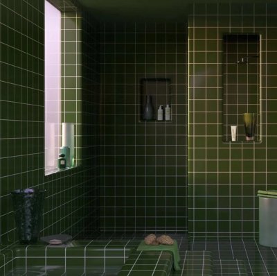 Matcha Green Arc Brick Series (Glossy)