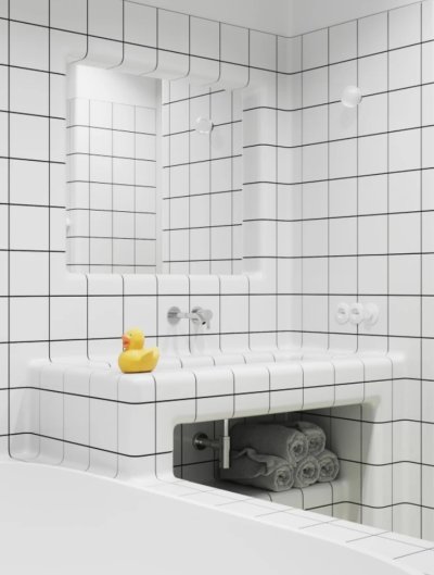 Snow White Arc Brick Series (Matte)