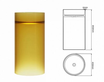 RS-850C CrystalTone™ Transparent Resin Pedestal Basin