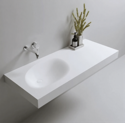 อ่างล้างหน้าหินสังเคราะห์แบบแขวนผนัง SlimStone™ รุ่น WB-1460SS