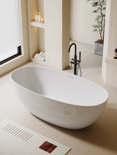 อ่างอาบน้ำอะคริลิกทรงวงรีตั้งพื้น – รุ่น DP-2025