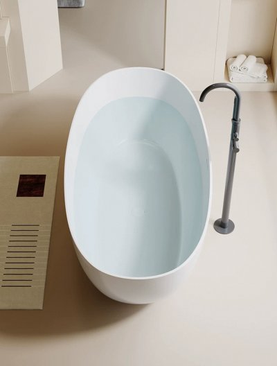 อ่างอาบน้ำอะคริลิกทรงวงรีตั้งพื้น – รุ่น DP-2025