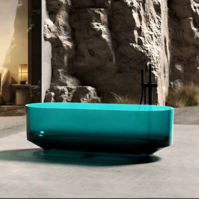 CrystalWave™ อ่างอาบน้ำเรซินใสทรงตั้งพื้น รุ่น CR-17075