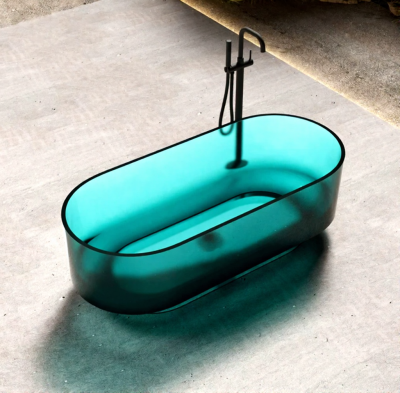 CrystalWave™ อ่างอาบน้ำเรซินใสทรงตั้งพื้น รุ่น CR-17075